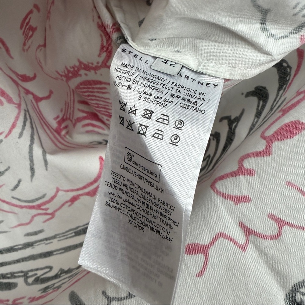 Stella McCartney Rare We Are The Weather Graphic Printed Button Shirt - Picture 6 of 6